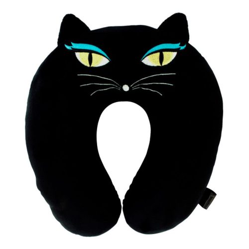 Almohada de viaje gato negro Pylones