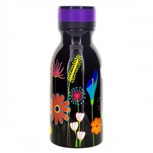 botella termo mini keep cool de 40 cl Jardín de flores Negro
