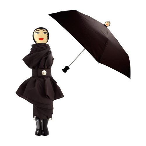 paraguas original chica Rain Parade negro Pylones