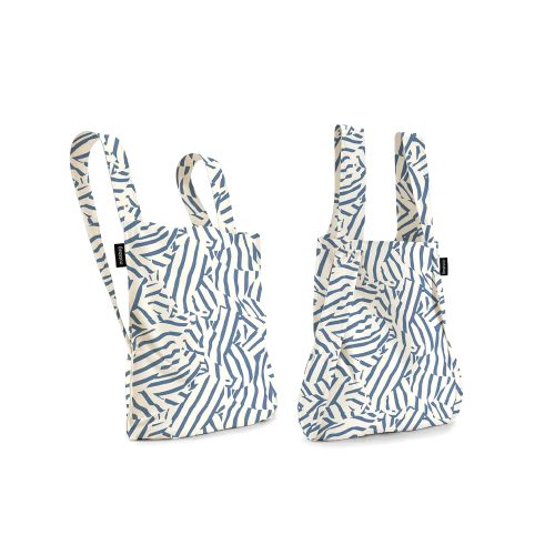 bolsa mochila plegable Notabag Blue Twist