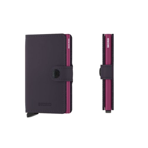 Cartera SECRID anticopia Matte púrpura oscuro y fucsia